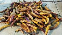 Purple Peach - Pepper Seeds - White Hot Peppers